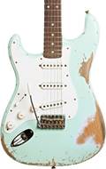 Fender Custom Shop 1959 Stratocaster Heavy Relic Faded Aged Sea Foam Green Left Handed #cz556131