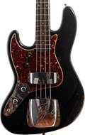 Fender Custom Shop 1962 Jazz Bass Relic Aged Black Rosewood Fingerboard Left Handed #CZ574122