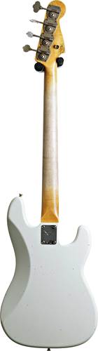 Fender Custom Shop 1963 Precision Bass Journeyman Relic Aged Olympic White Rosewood Fingerboard Left Handed #CZ574749 Fender Custom Shop 1963 Precision Bass Journeyman Relic Aged Olympic White Rosewood Fingerboard Left Handed #CZ574749