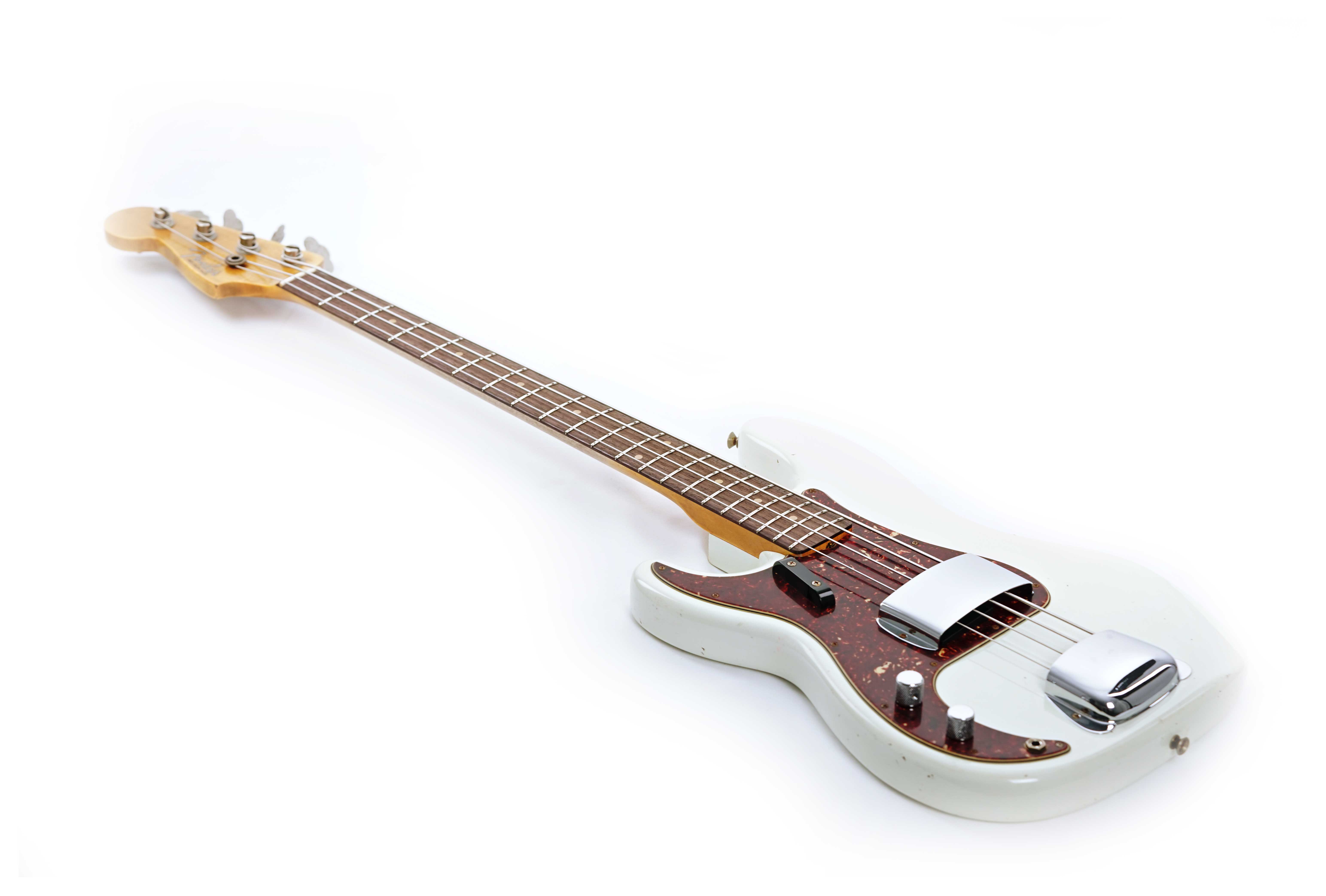 Fender Custom Shop 1963 Precision Bass Journeyman Relic Aged Olympic White  Rosewood Fingerboard Left Handed #CZ574749