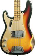 Fender Custom Shop 1958 Precision Bass Heavy Relic 3 Colour Sunburst Rosewood Fingerboard Left Handed #CZ574097