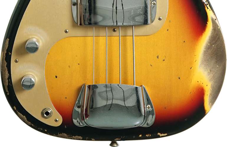 Fender Custom Shop 1958 Precision Bass Heavy Relic 3 Colour Sunburst Rosewood Fingerboard Left Handed #CZ574097 Fender Custom Shop 1958 Precision Bass Heavy Relic 3 Colour Sunburst Rosewood Fingerboard Left Handed #CZ574097