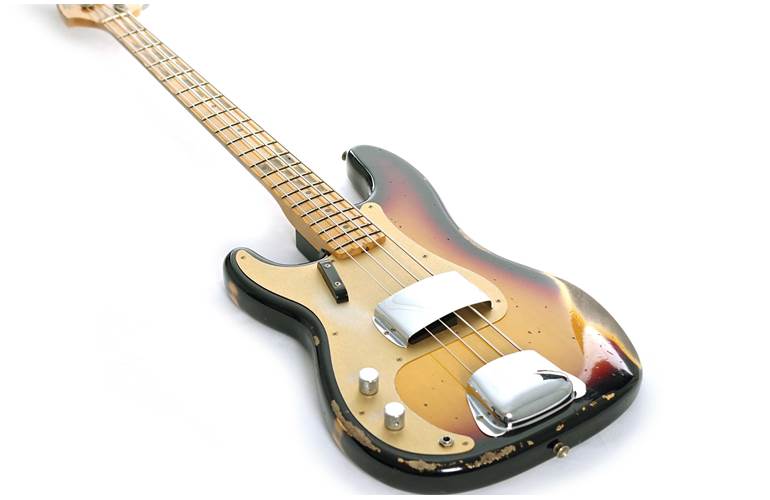 Fender Custom Shop 1958 Precision Bass Heavy Relic 3 Colour Sunburst Rosewood Fingerboard Left Handed #CZ574097 Fender Custom Shop 1958 Precision Bass Heavy Relic 3 Colour Sunburst Rosewood Fingerboard Left Handed #CZ574097