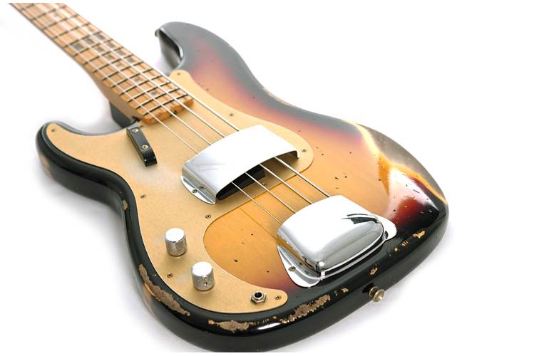 Fender Custom Shop 1958 Precision Bass Heavy Relic 3 Colour Sunburst Rosewood Fingerboard Left Handed #CZ574097 Fender Custom Shop 1958 Precision Bass Heavy Relic 3 Colour Sunburst Rosewood Fingerboard Left Handed #CZ574097