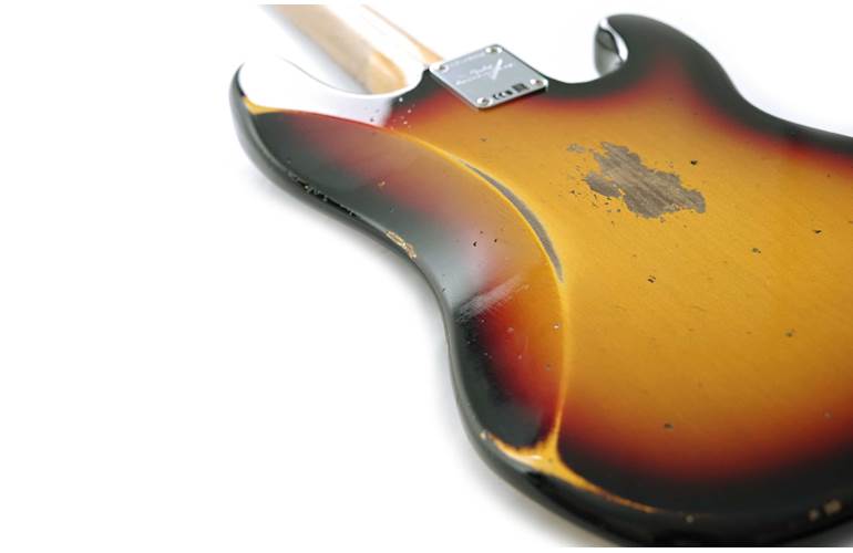 Fender Custom Shop 1958 Precision Bass Heavy Relic 3 Colour Sunburst Rosewood Fingerboard Left Handed #CZ574097 Fender Custom Shop 1958 Precision Bass Heavy Relic 3 Colour Sunburst Rosewood Fingerboard Left Handed #CZ574097