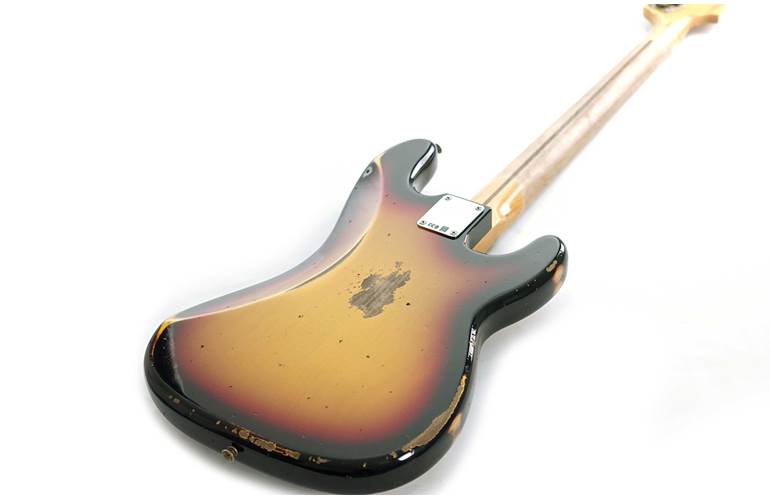 Fender Custom Shop 1958 Precision Bass Heavy Relic 3 Colour Sunburst Rosewood Fingerboard Left Handed #CZ574097 Fender Custom Shop 1958 Precision Bass Heavy Relic 3 Colour Sunburst Rosewood Fingerboard Left Handed #CZ574097