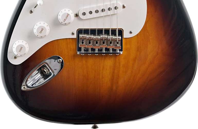 Fender Custom Shop 1955 Vintage Custom Hardtail Stratocaster Time Capsule Finish Wide Fade 2 Colour Sunburst Left Handed #R134566 Fender Custom Shop 1955 Vintage Custom Hardtail Stratocaster Time Capsule Finish Wide Fade 2 Colour Sunburst Left Handed #R134566
