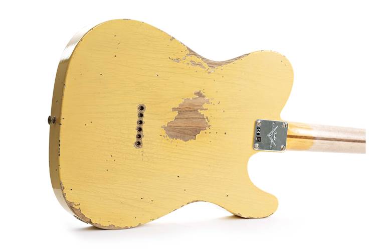 Fender Custom Shop 1952 Telecaster Heavy Relic Aged Nocaster Blonde Maple Fingerboard Left Handed #R131701 Fender Custom Shop 1952 Telecaster Heavy Relic Aged Nocaster Blonde Maple Fingerboard Left Handed #R131701