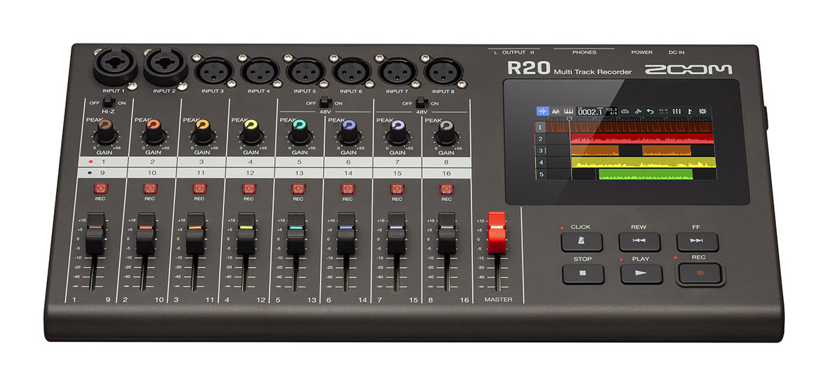 Zoom R20 Multitrack Recorder Interface Controller Sampler