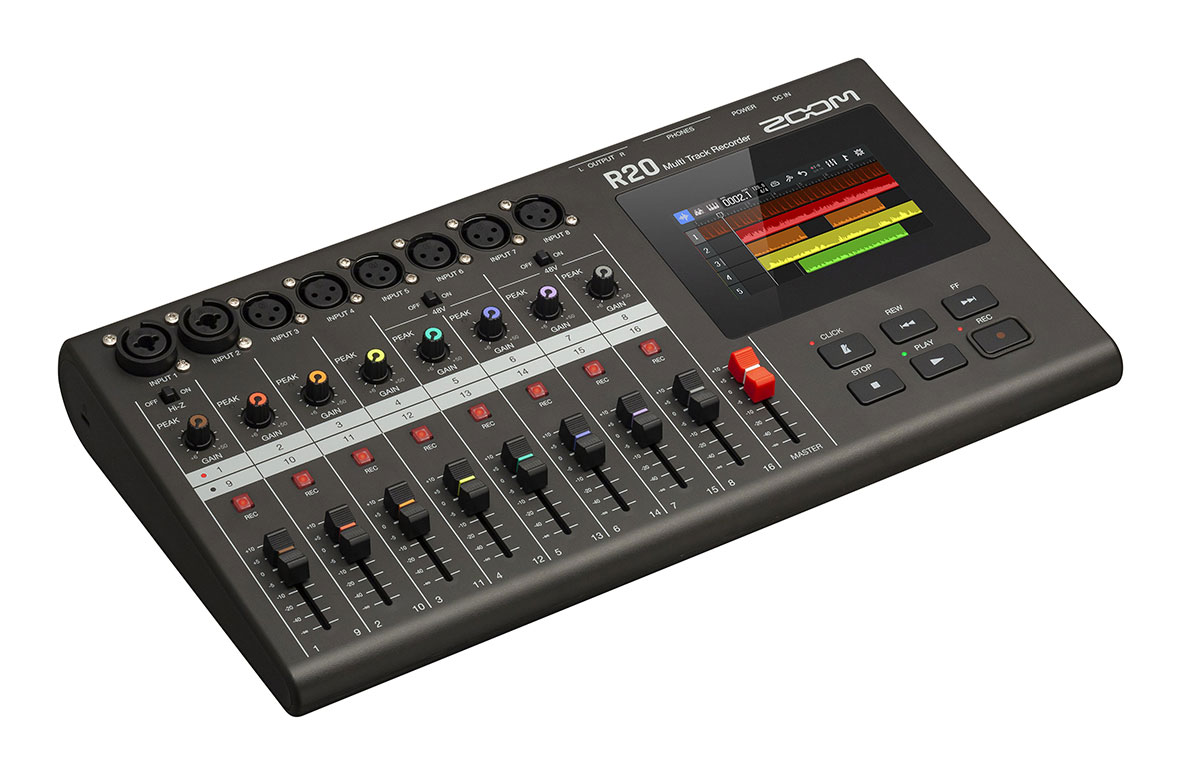 Zoom R20 Multitrack Recorder Interface Controller Sampler