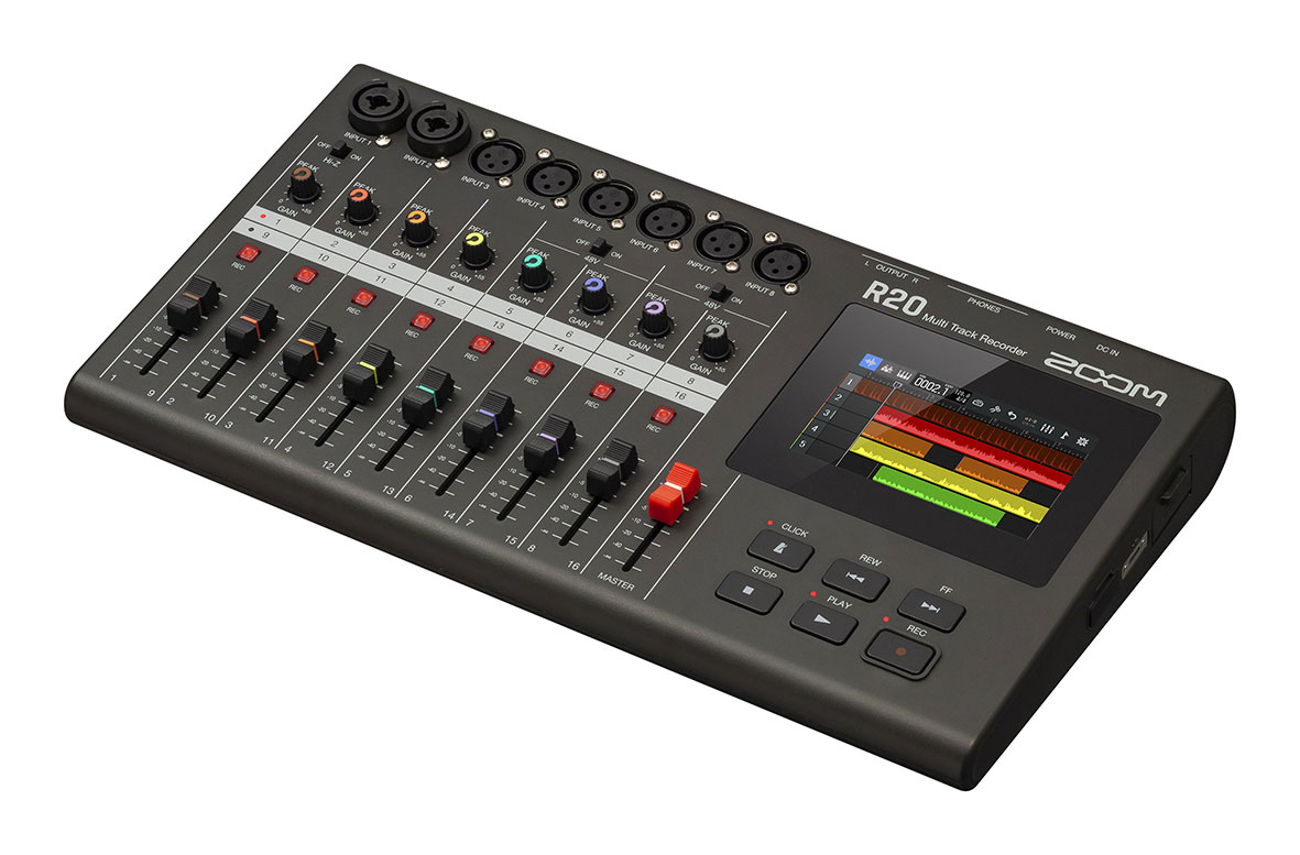 Zoom R20 Multitrack Recorder Interface Controller Sampler