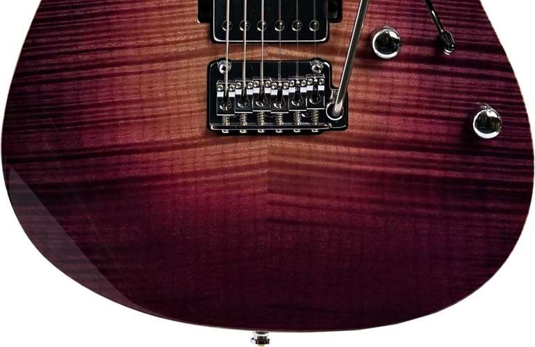 Mayones Aquila Elite S 6 Transparent Natural Fade Purple Burst Out  Mayones Aquila Elite S 6 Transparent Natural Fade Purple Burst Out