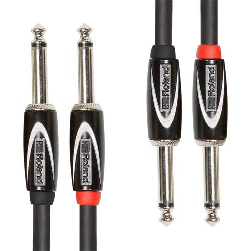 Roland 10ft/3m Interconnect Cable, Dual 1/4 Inch Jack to 1/4 Inch Jack