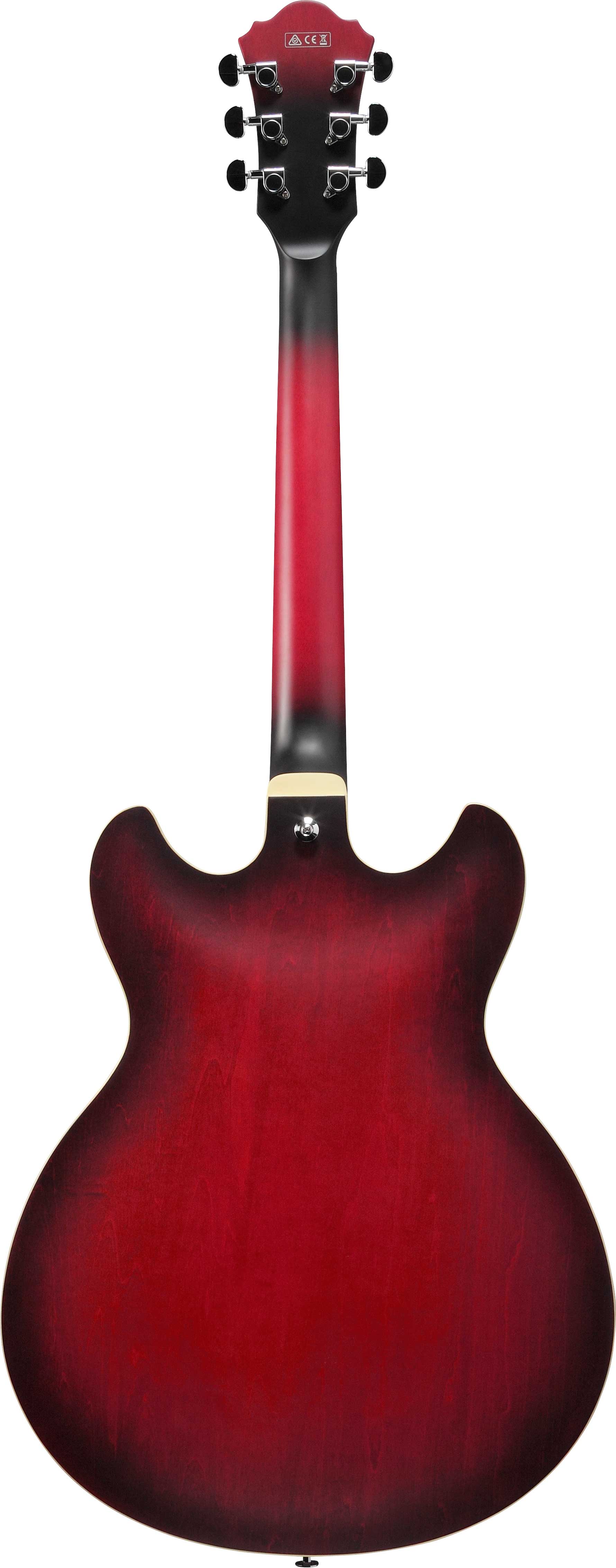 Ibanez AS53 Artcore Sunburst Red Flat