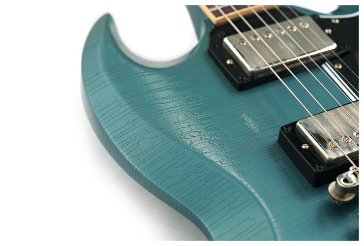 Gibson Custom Shop Murphy Lab 1964 SG Standard Reissue with Maestro Vibrola Light Aged Antique Pelham Blue #303274 Gibson Custom Shop Murphy Lab 1964 SG Standard Reissue with Maestro Vibrola Light Aged Antique Pelham Blue #303274