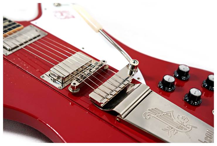 Gibson Custom Shop 1963 Firebird V With Maestro Vibrola Light Aged Cardinal Red #304583 Gibson Custom Shop 1963 Firebird V With Maestro Vibrola Light Aged Cardinal Red #304583