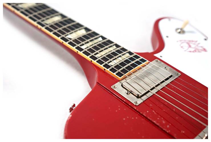 Gibson Custom Shop 1963 Firebird V With Maestro Vibrola Light Aged Cardinal Red #304583 Gibson Custom Shop 1963 Firebird V With Maestro Vibrola Light Aged Cardinal Red #304583