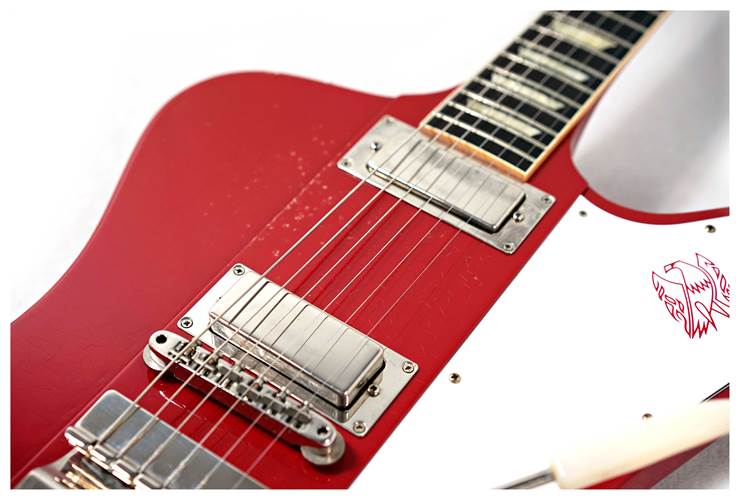 Gibson Custom Shop 1963 Firebird V With Maestro Vibrola Light Aged Cardinal Red #304583 Gibson Custom Shop 1963 Firebird V With Maestro Vibrola Light Aged Cardinal Red #304583