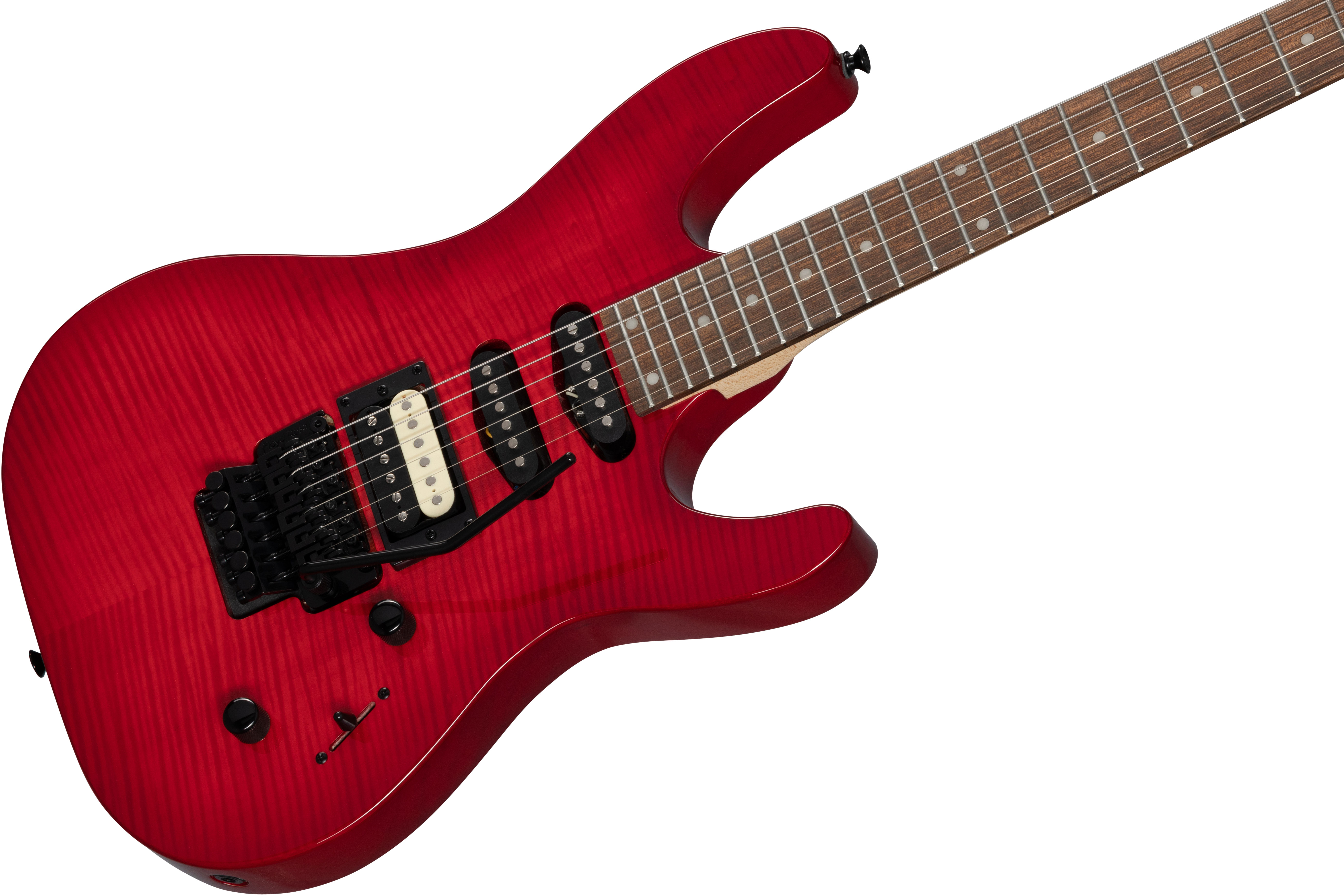 Kramer Striker Figured HSS Transparent Red | guitarguitar