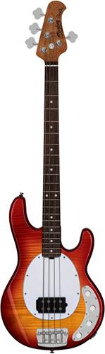Music Man Sterling StingRay Ray34 Flame Maple Heritage Cherry Burst Rosewood Fingerboard