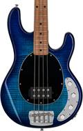 Music Man Sterling StingRay Ray34 Flame Maple Neptune Blue Roasted Maple Fingerboard