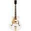 Gretsch G5422GLH Electromatic Classic Double-Cut Snowcrest White Left Handed Front View