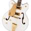 Gretsch G5422GLH Electromatic Classic Double-Cut Snowcrest White Left Handed Front View