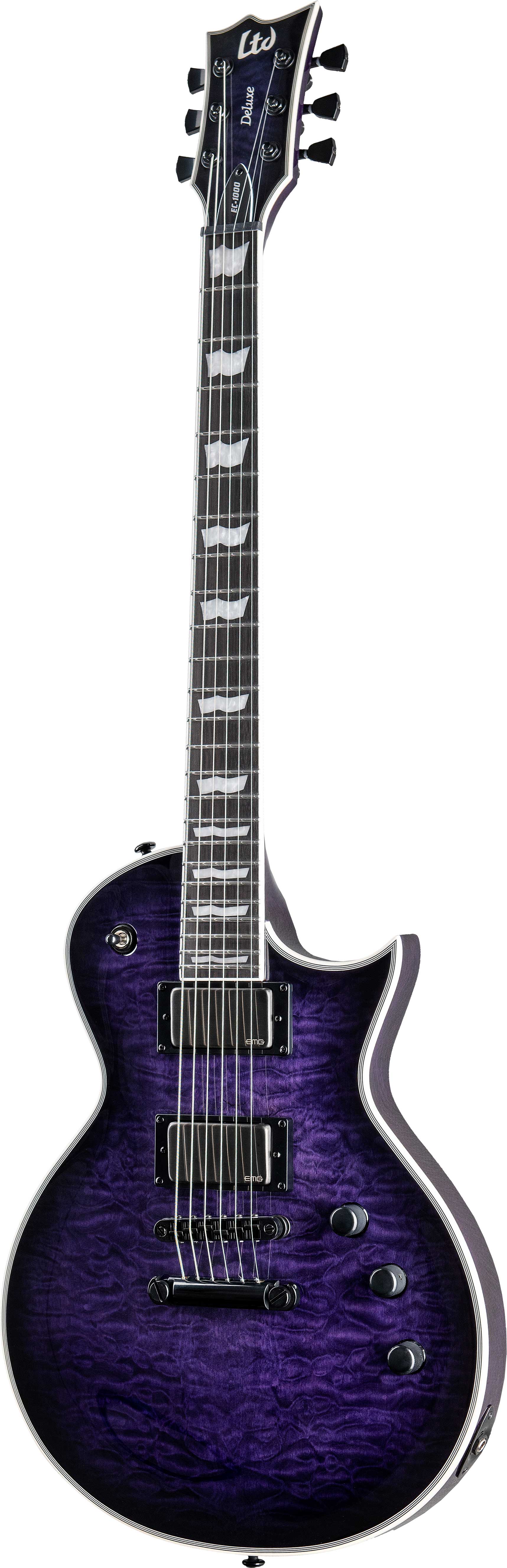 ESP LTD EC-1000 Quilted Maple See Thru Purple Sunburst