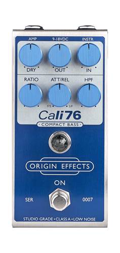 Origin Effects Cali76 Compact Bass Super Vintage Blue Compressor Pedal