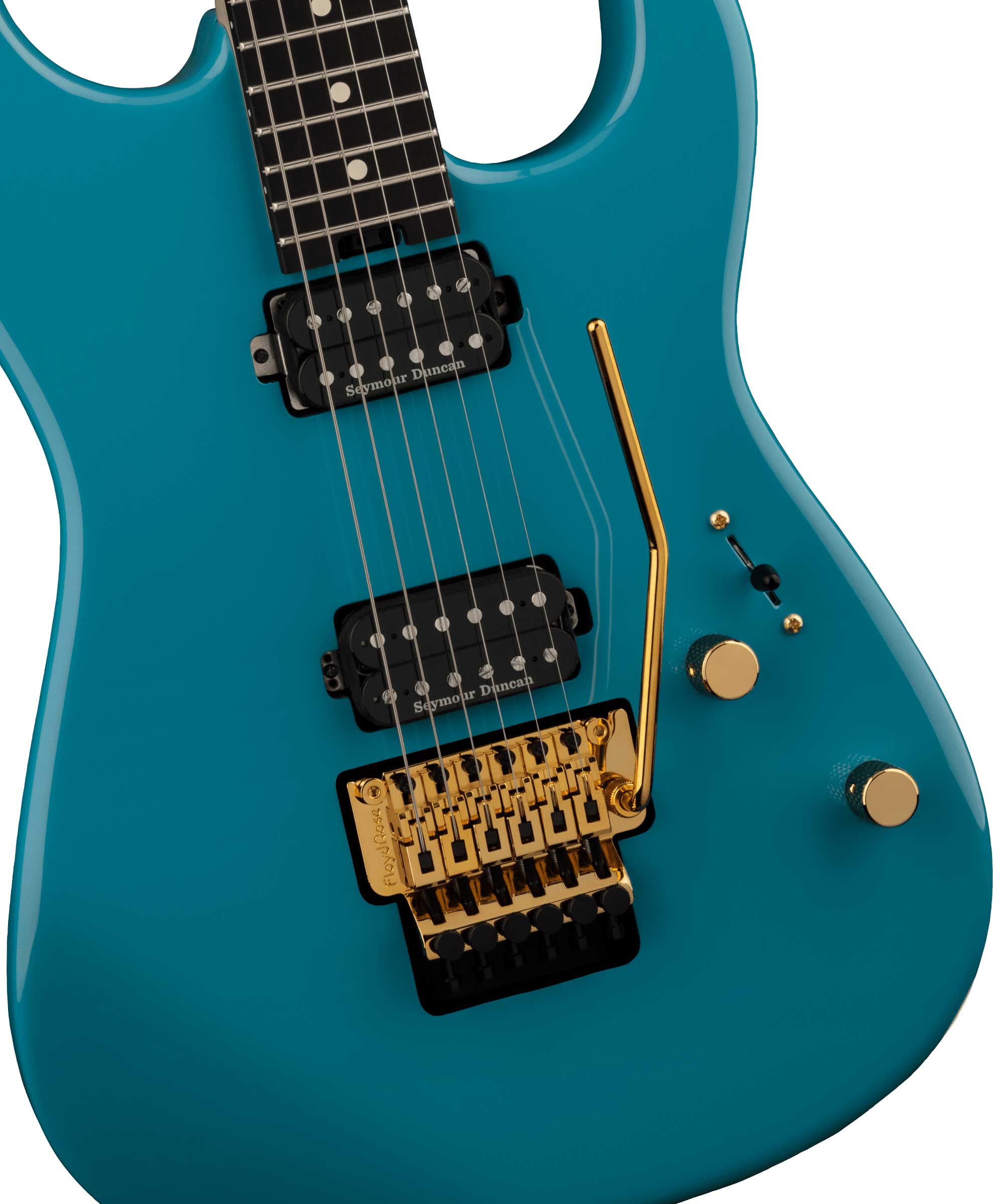 Charvel Pro-Mod San Dimas Style 1 HH FR E Miami Blue Ebony Fingerboard