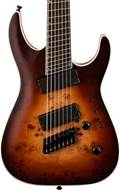 Jackson Concept Series Soloist SLAT7P Multiscale Satin Bourbon Burst Ebony Fingerboard