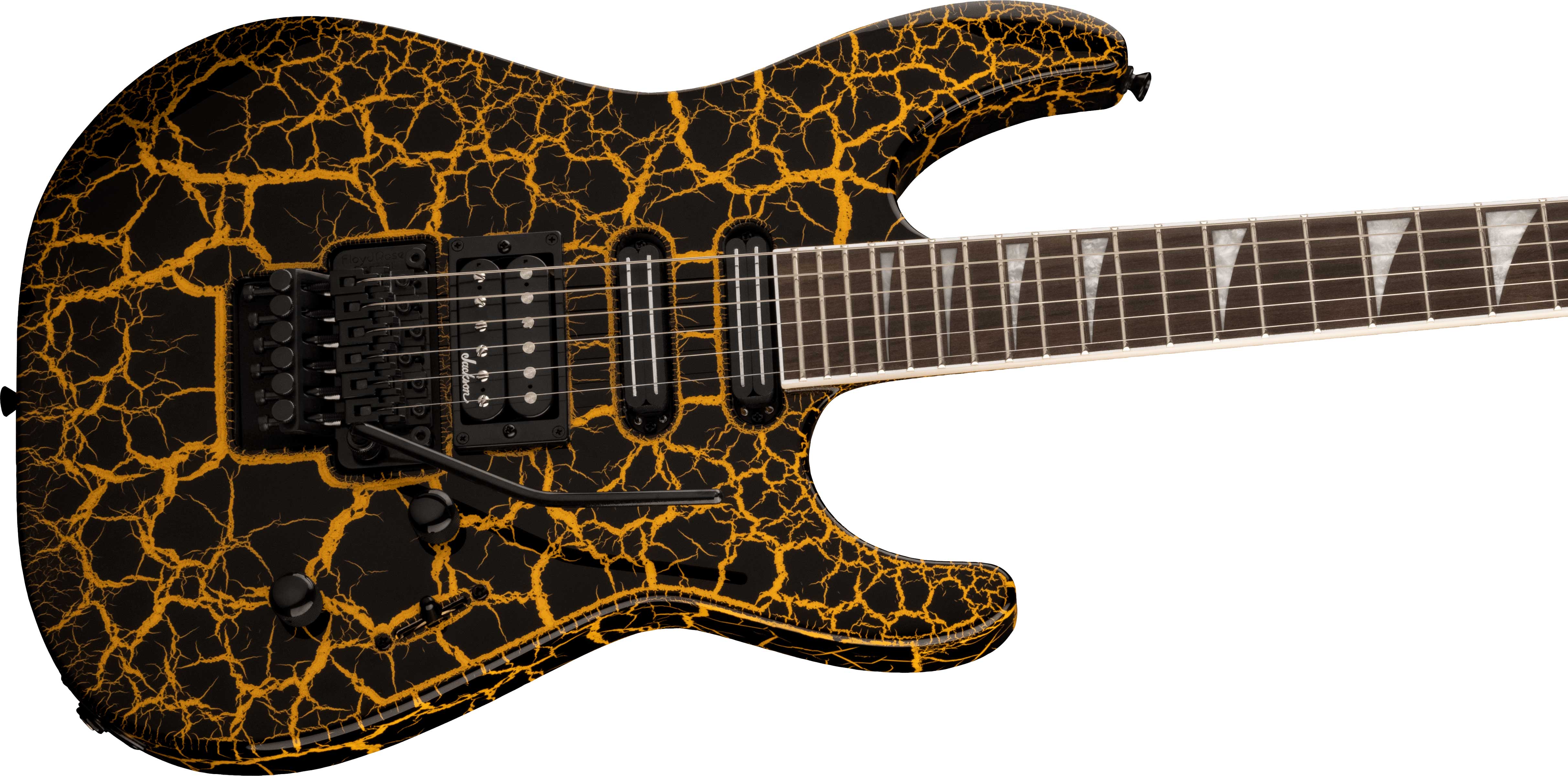 Jackson  X Series Soloist SL3X DX Yellow Crackle Indian Laurel Fingerboard