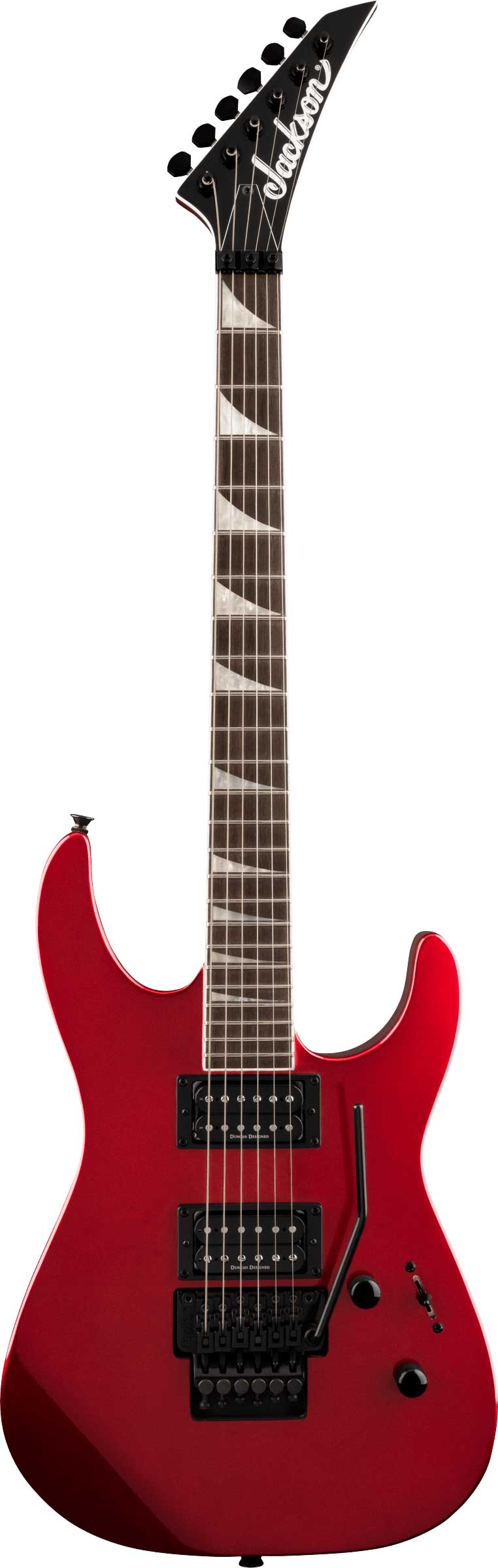 jackson red electric guitar