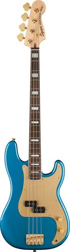 Squier 40th Anniversary Precision Bass Gold Edition Lake Placid Blue Indian Laurel Fingerboard