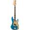 Squier 40th Anniversary Precision Bass Gold Edition Lake Placid Blue Indian Laurel Fingerboard Front View