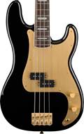 Squier 40th Anniversary Precision Bass Gold Edition Black Indian Laurel Fingerboard