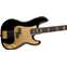 Squier 40th Anniversary Precision Bass Gold Edition Black Indian Laurel Fingerboard Front View