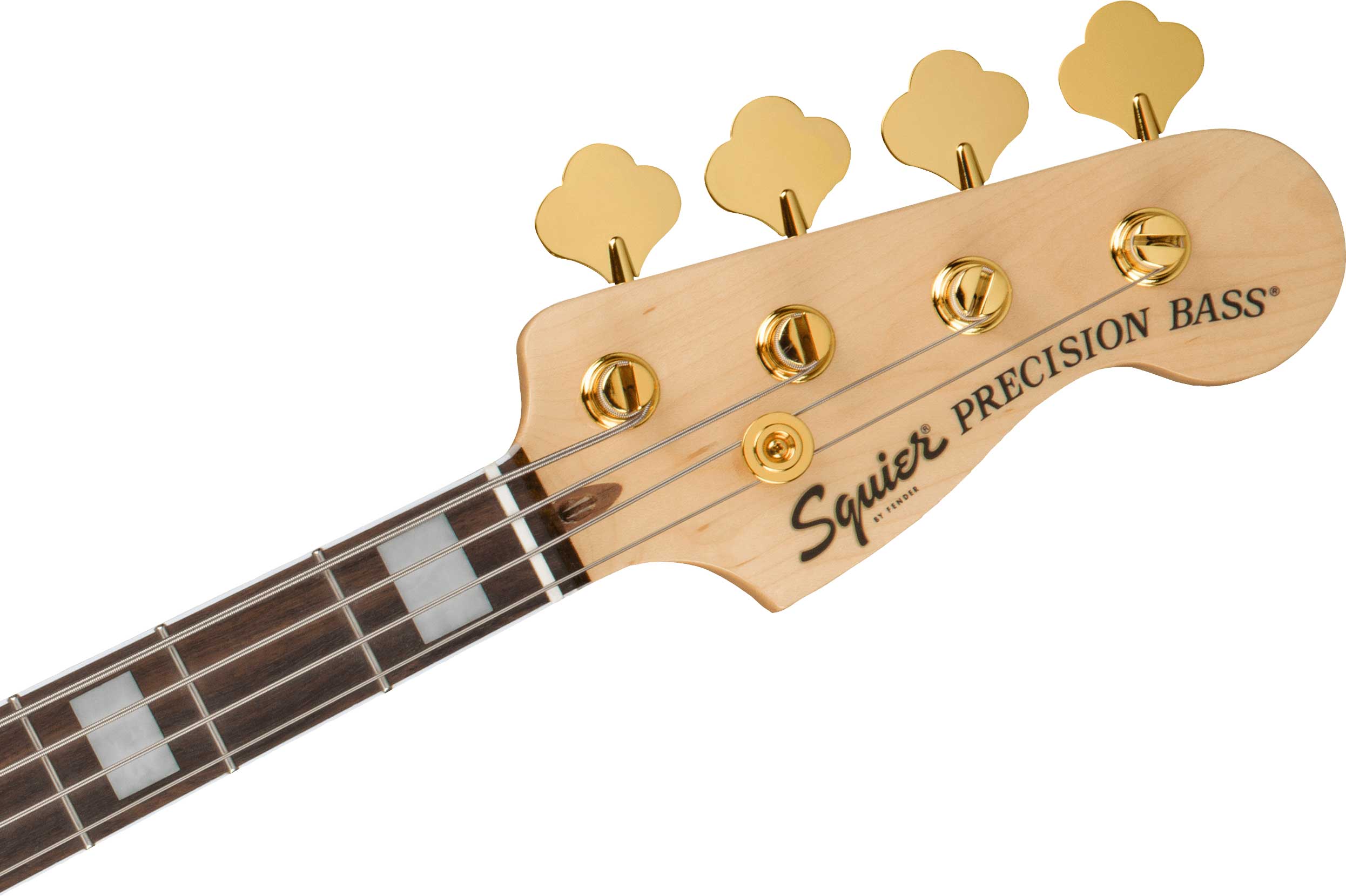 Squier 40th Anniversary Precision Bass Gold Edition Black Indian Laurel Fingerboard