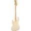 Squier 40th Anniversary Jazz Bass Gold Edition Olympic White Indian Laurel Fingerboard Back View