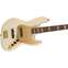 Squier 40th Anniversary Jazz Bass Gold Edition Olympic White Indian Laurel Fingerboard Front View