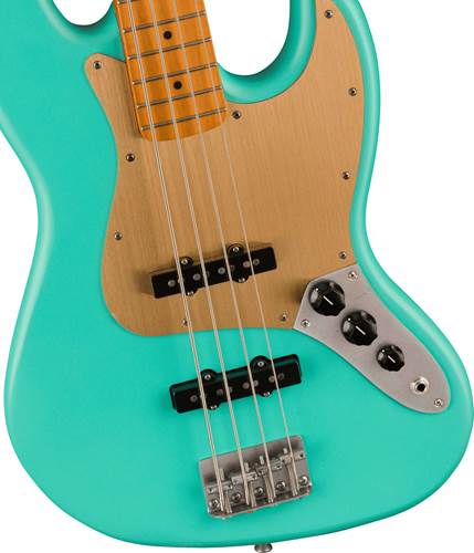 Squier 40th Anniversary Jazz Bass Vintage Edition Satin Seafoam Green Maple Fingerboard Squier 40th Anniversary Jazz Bass Vintage Edition Satin Seafoam Green Maple Fingerboard