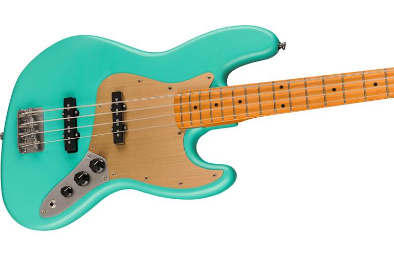 Squier 40th Anniversary Jazz Bass Vintage Edition Satin Seafoam Green Maple Fingerboard Squier 40th Anniversary Jazz Bass Vintage Edition Satin Seafoam Green Maple Fingerboard