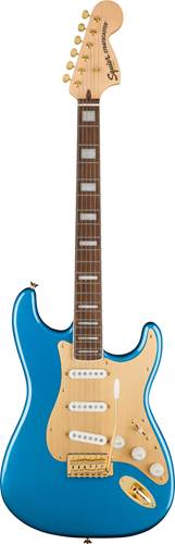 Squier 40th Anniversary Stratocaster Gold Edition Lake Placid Blue Indian Laurel Fingerboard