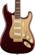 Squier 40th Anniversary Stratocaster Gold Edition Ruby Red Metallic Indian Laurel Fingerboard