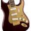 Squier 40th Anniversary Stratocaster Gold Edition Ruby Red Metallic Indian Laurel Fingerboard Front View
