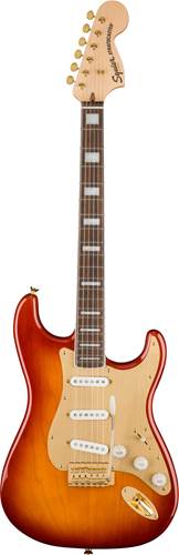 Squier 40th Anniversary Stratocaster Gold Edition Sienna Sunburst Indian Laurel Fingerboard