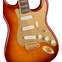 Squier 40th Anniversary Stratocaster Gold Edition Sienna Sunburst Indian Laurel Fingerboard Front View