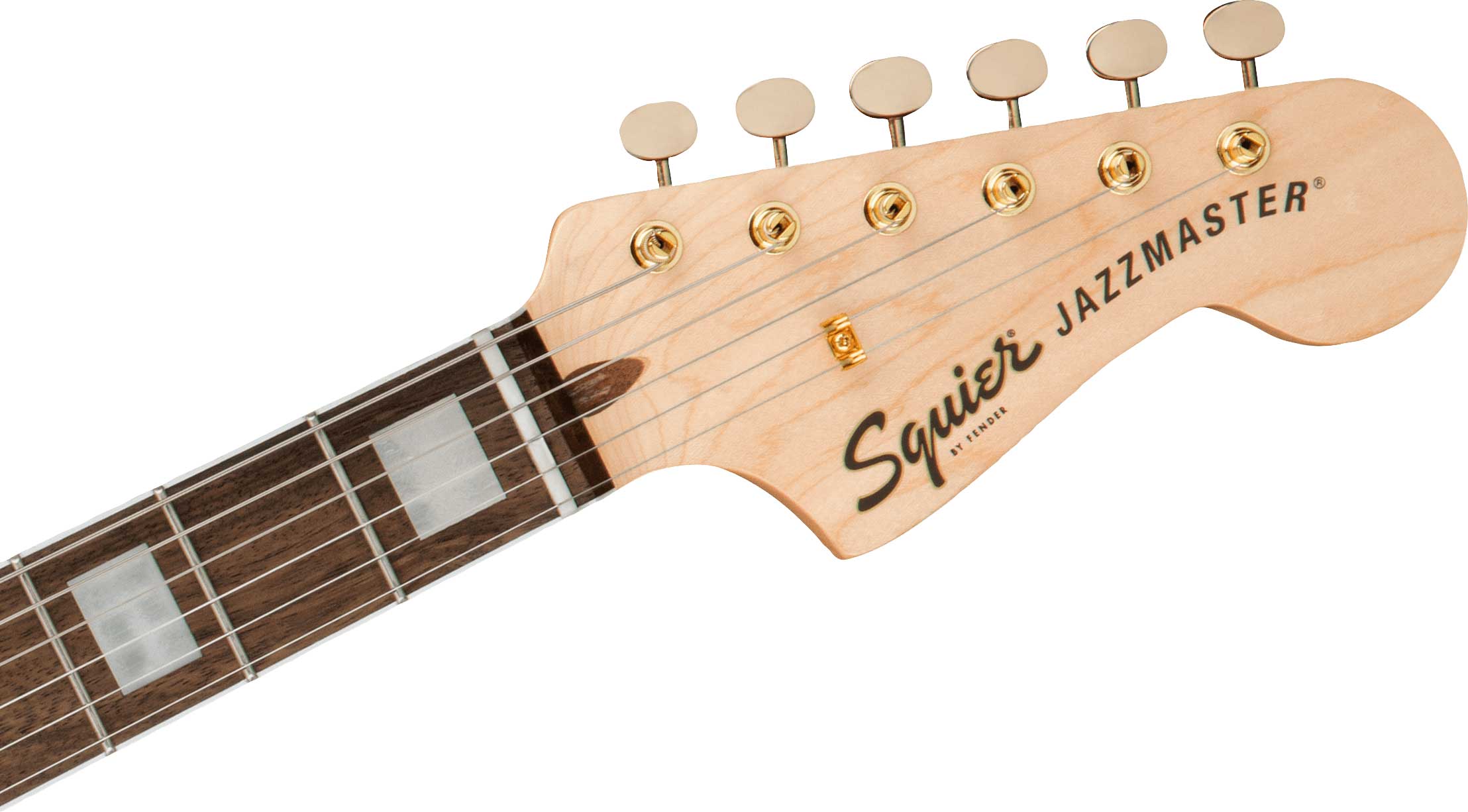 Squier 40th Anniversary Jazzmaster Gold Edition Olympic White Indian Laurel Fingerboard