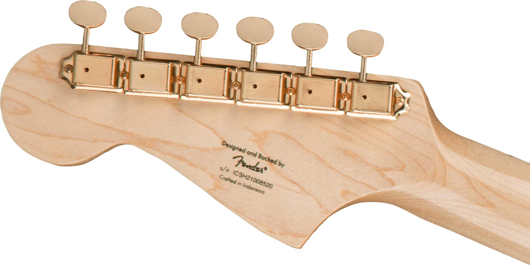 Squier 40th Anniversary Jazzmaster Gold Edition Olympic White Indian Laurel Fingerboard