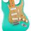 Squier 40th Anniversary Stratocaster Vintage Edition Satin Seafoam Green Maple Fingerboard Front View